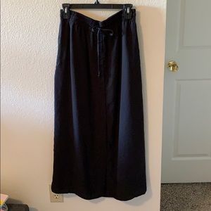 Anthropologie Cloth & Stone charcoal midi skirt